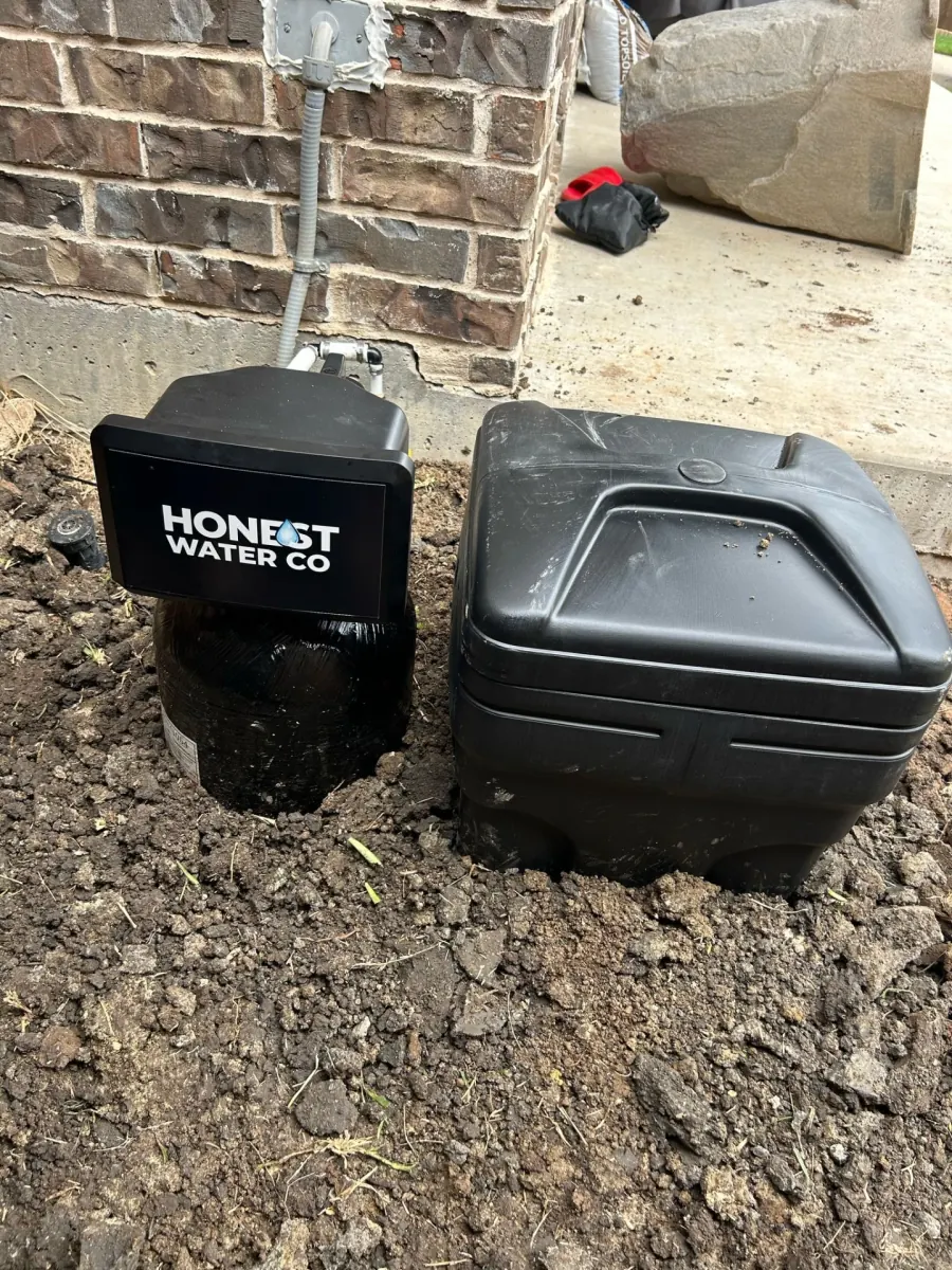 Honest Water system installed at home exterior