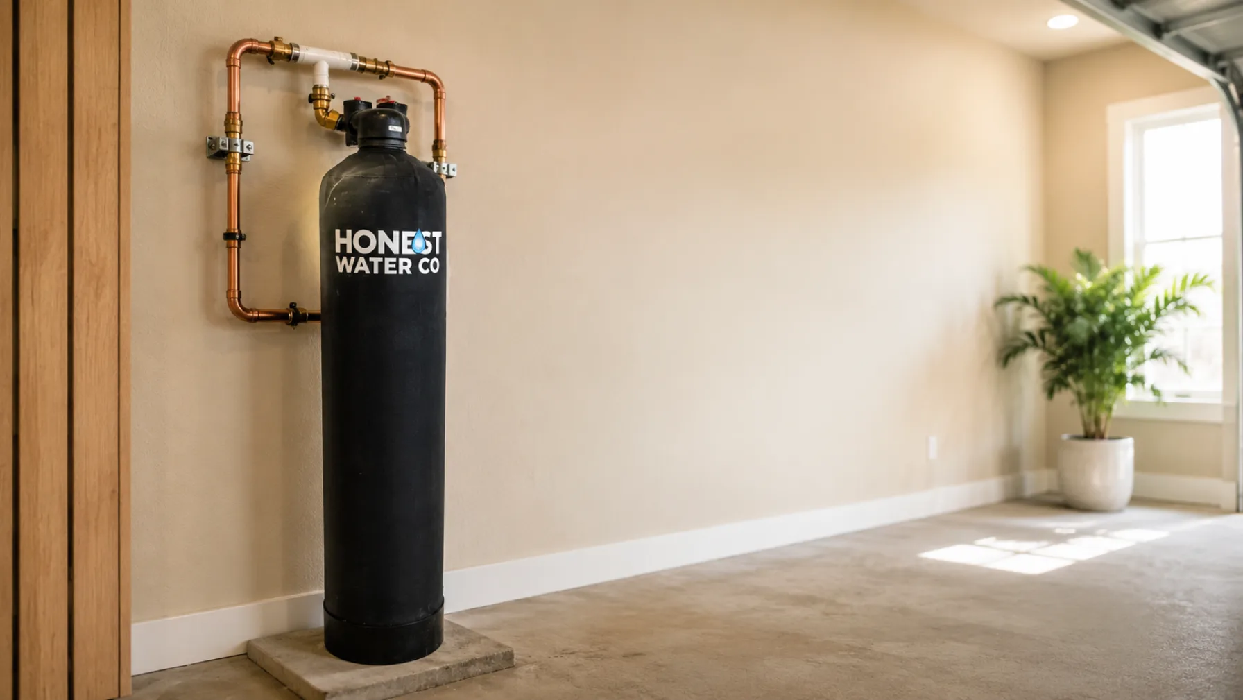 Salt-free water conditioner installed by Honest Water